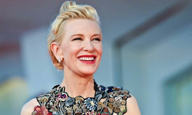 Die Jurypräsidentin der 77. Filmfestspiele von Venedig, die australisch-amerikanische Schauspielerin Cate Blanchett, kommt zur Vorführung des im Wettbewerb am zweiten Tag der 77. Filmfestspiele von Venedig, am 3. September 2020, im Lido von Venedig präsentierten Films „Amants“ (Lovers). , während der COVID-19-Infektion, verursacht durch das neuartige Coronavirus. (Foto: Alberto Pizzoli/AFP)