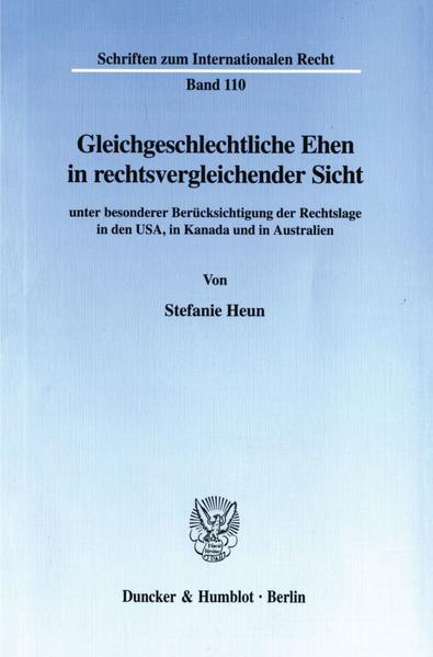 Gleichgeschlechtliche Ehen in rechtsvergleichender Sicht | Gay Books & News