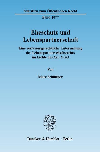 Eheschutz und Lebenspartnerschaft. | Gay Books & News