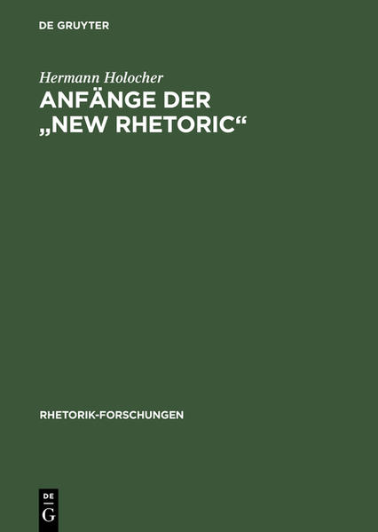 Anfänge der "New Rhetoric" | Gay Books & News