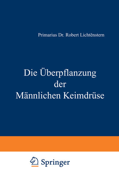 Die Überpflanzung der Männlichen Keimdrüse | Gay Books & News