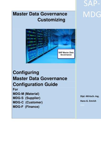 Customizing Master Data Governance Configuration Guide | Gay Books & News