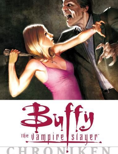 "Die Buffy-Chroniken sind die ultimative Sammlung der ersten Buffy-Comics, die Entstehungsgeschichte nach dem Original-Filmdrehbuch, beginnend bei den Ursprüngen: der Weg der neu ernannten Jägerin Buffy ist eine werkgetreue Adaption von Joss Whedons Original-Drehbuch zum Film Buffy  der Vampirkiller und führt über einen Brand in ihrer Highschool und einige zerstäubte Vampire schließlich nach Las Vegas, während ein englischer Bibliothekar schließlich den Übergang zur ersten TV-Staffel einleitet. Die Buffy-Chroniken orientieren sich an der zeitlichen Abfolge der TV-Serie, erweitern oder erklären die dortigen Geschehnisse. Genau die richtige Lektüre, parallel zu Whedons Comic- Relaunch des Buffy-Mythos mit der achten Staffel!"