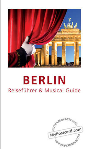 Diese Box bestehend aus Musical Guide, Stadtführer für die Top Musical-Stadt Berlin sowie einer Gutschein-Karte von MyPostcard ist ein ideales Geschenkset für Musical-Reisen.